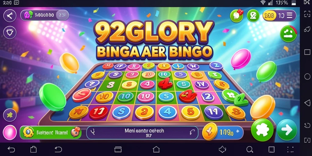 Screenshot menunjukkan gameplay seru di 92GLORY dengan pemain sedang bersaing.