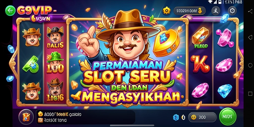 Tampilan gameplay menarik dari G9VIP yang penuh warna.