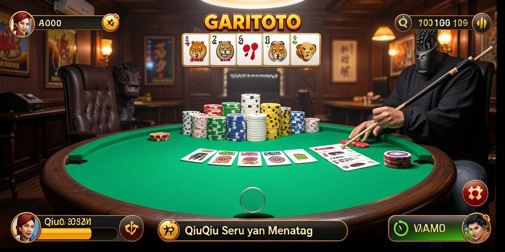 Tampilan gameplay seru dari GARITOTO dengan pemain yang bersaing.