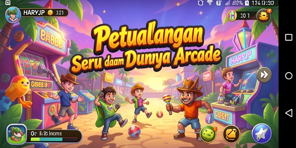 Gameplay seru HARAPJP yang menantang dan penuh aksi.