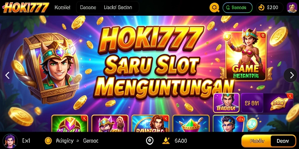 Gameplay HOKI777 menunjukkan keseruan permainan slot yang menarik.