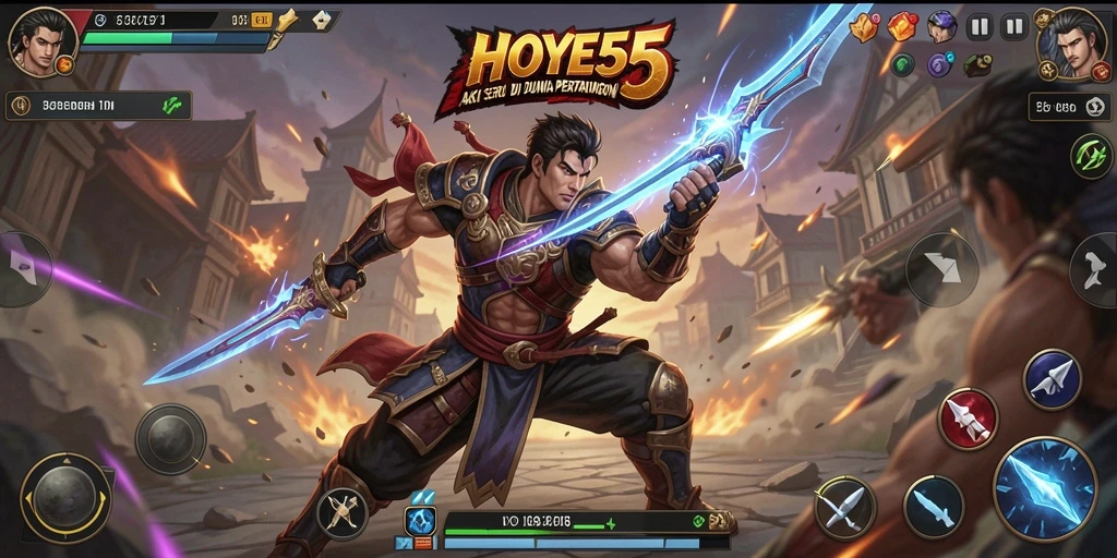 Tampilkan aksi mendebarkan di dalam game HOYE55.