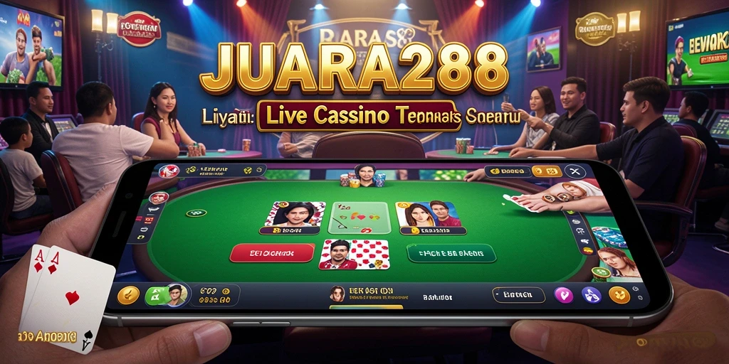 Tangkapan layar menampilkan gameplay yang mendebarkan di JUARA288 Live Casino.