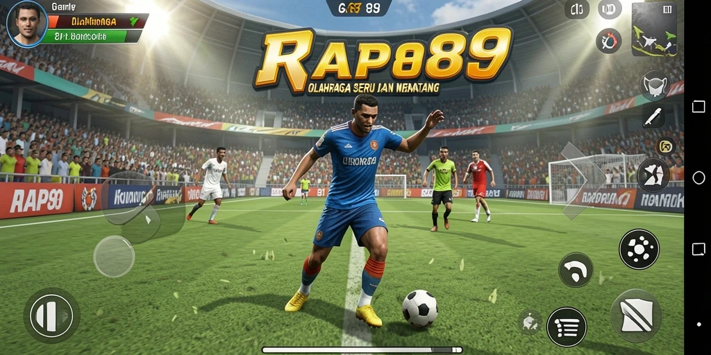 Tampilan gameplay seru dari RAP89 dengan berbagai cabang olahraga.