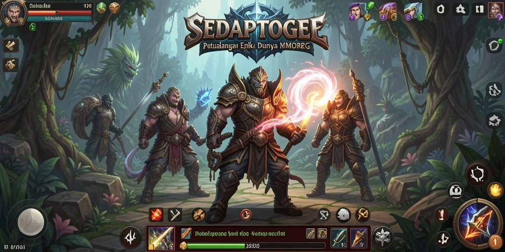 Screenshot gameplay SEDAPTOGEL menampilkan aksi seru dalam MMORPG.