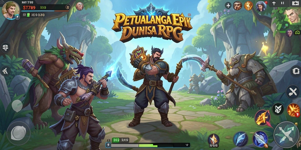 Tampilan gameplay ST789 yang menakjubkan dalam dunia RPG.