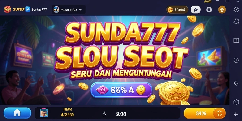Screenshot SUNDA777 menampilkan gameplay Slot yang mendebarkan.