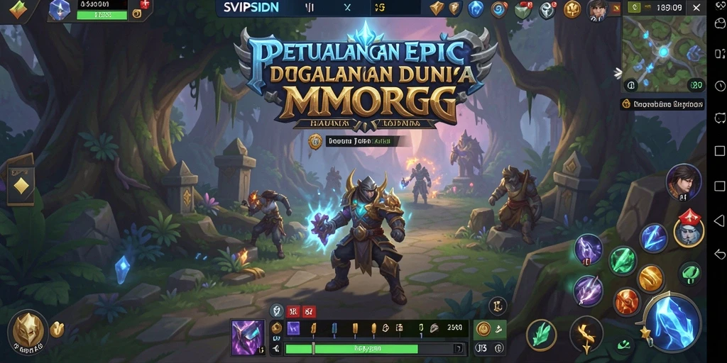 Tampilan menarik dari gameplay SVIPSIDN di dunia MMORPG.