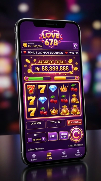 Screenshot aplikasi love678 dengan tampilan yang menarik.